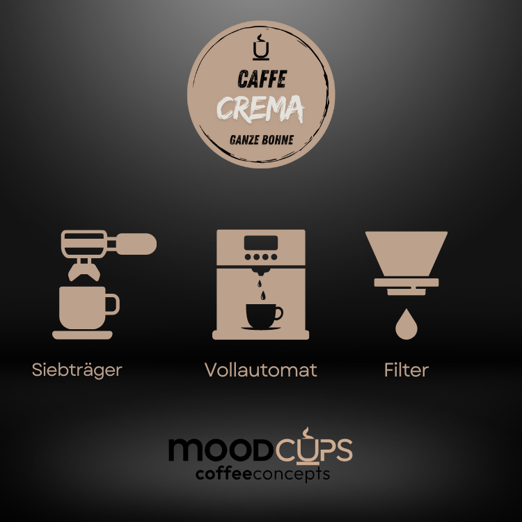 Caffe Crema - 3 x 500g - Ganze Bohne