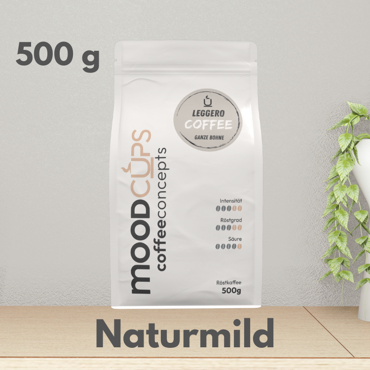 Coffee Leggero - 500g - Ganze Bohne oder Mahlkaffee