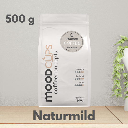 Coffee Leggero - 500g - Ganze Bohne oder Mahlkaffee