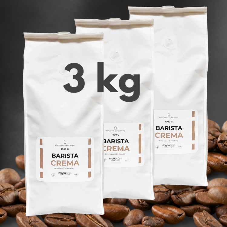 Barista Crema -3x 1 kg - Ganze Bohne