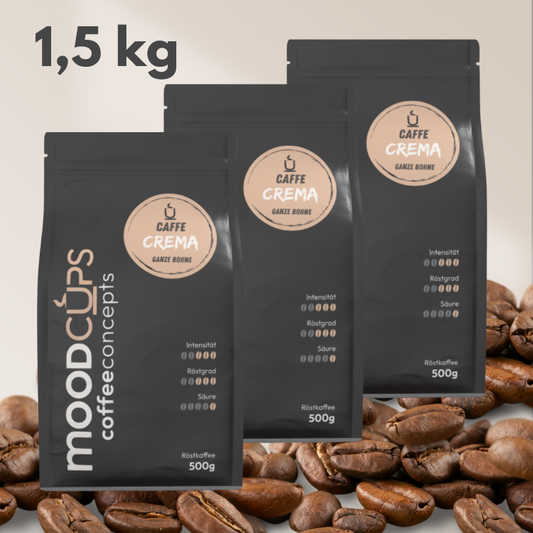 Caffe Crema - 3 x 500g - Ganze Bohne