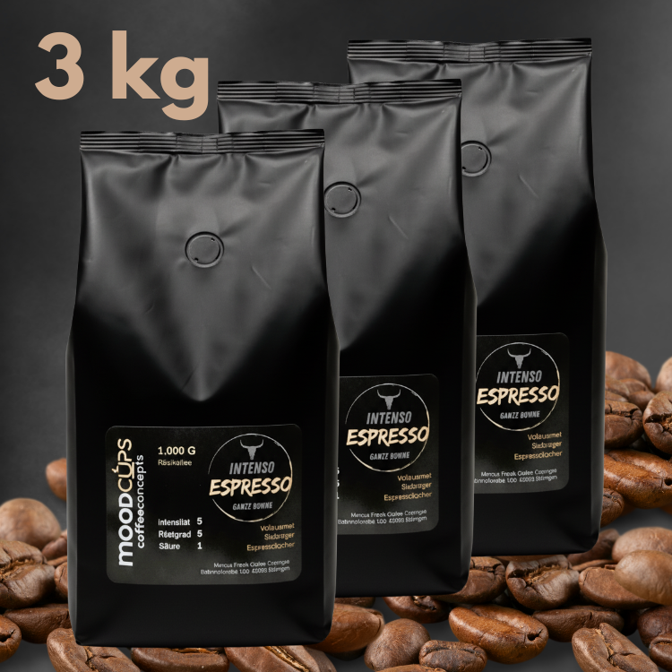 Espresso Intenso - 3 x 1 kg - Ganze Bohne