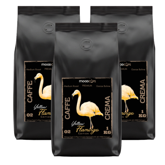Caffe Crema - Yellow Flamingo Edition - 3er Bundle