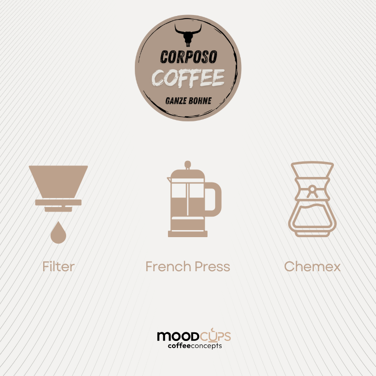 Coffee Corposo - 500 G - Ganze Bohne oder Mahlkaffee